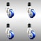 Service Caster 3 Inch 316SS Blue Polyurethane Swivel 1-7/8 Inch Expanding Stem Caster Set SCC SCC-SS316EX20S314-PPUB-BLUE-178-4 - alternate 1